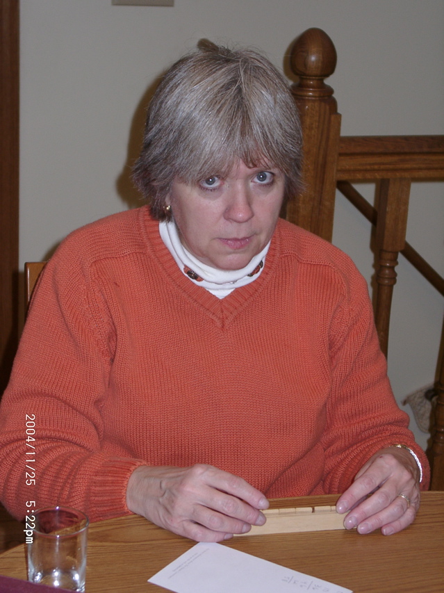 My mom, after realizing what my scrabble tiles say