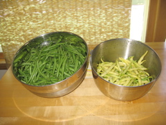 Beans from our garden