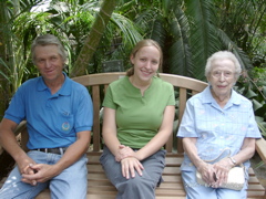 Donnie, me, and Myrtle at the Como Park Conservatory on June 25th