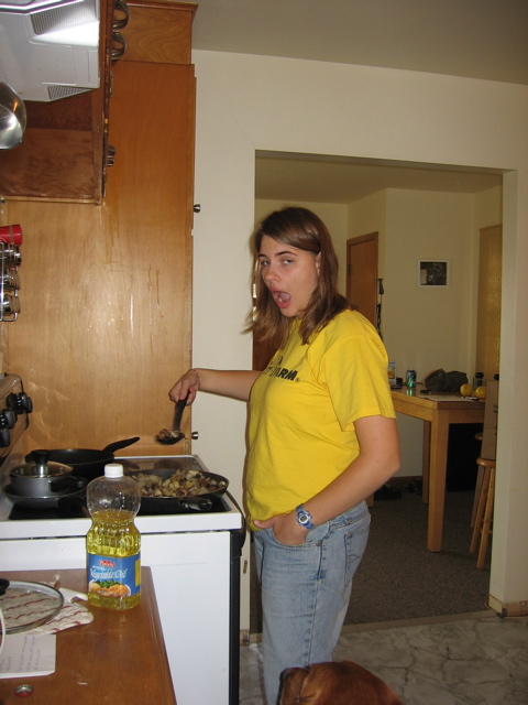 Sarah Neenan, making us crepes